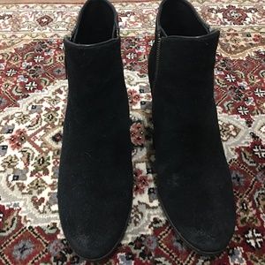 Cole Haan Black Suede Ankle Boots